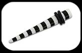 Acrylic Striped Expander black and white