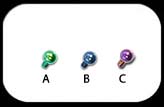 Anodised Ball 1.6mm for internally threaded