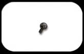 Black Steel Ball 1.6mm for Internally Threaded, 2 pack