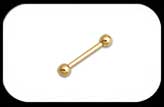 Gold Plated Micro barbell 1.2mm 16 gauge