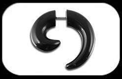 Fake Spiral in Black Acrylic