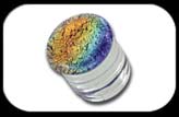 Glass Dichroic Flesh Plugs Rainbow